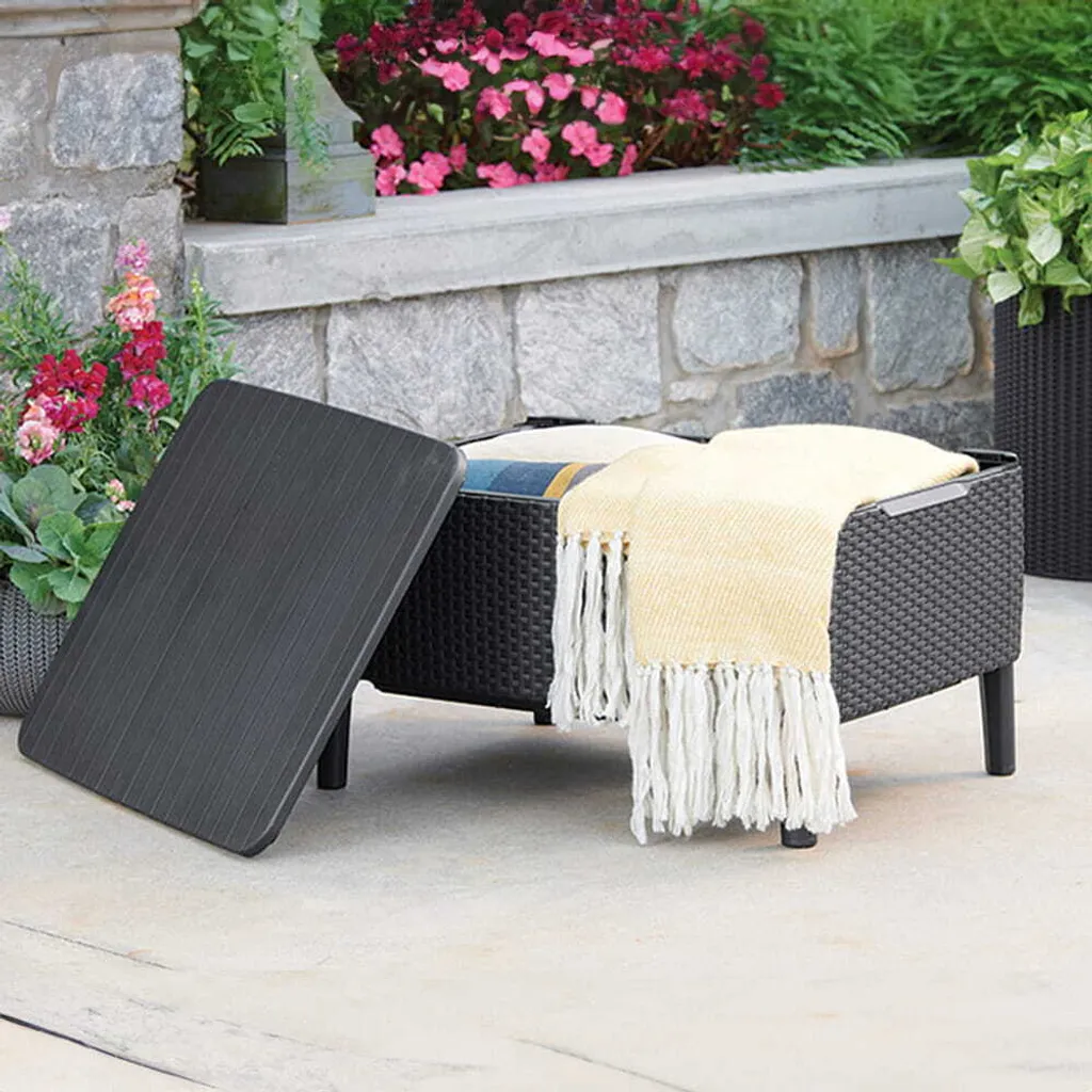 Table Basse Extérieure Salemo de Keter en Résine Anthracite 76x56 cm - 12