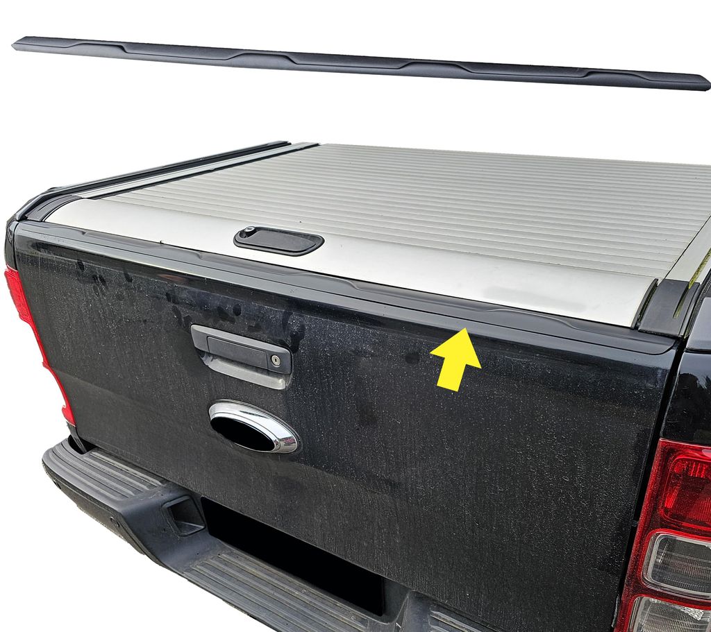 Für Ford Ranger T6 T7 ab 2012-2019 Ladekantenschutz Heckklappe Matt Schwarz in der Farbe Schwarz von Carparts-Online GmbH