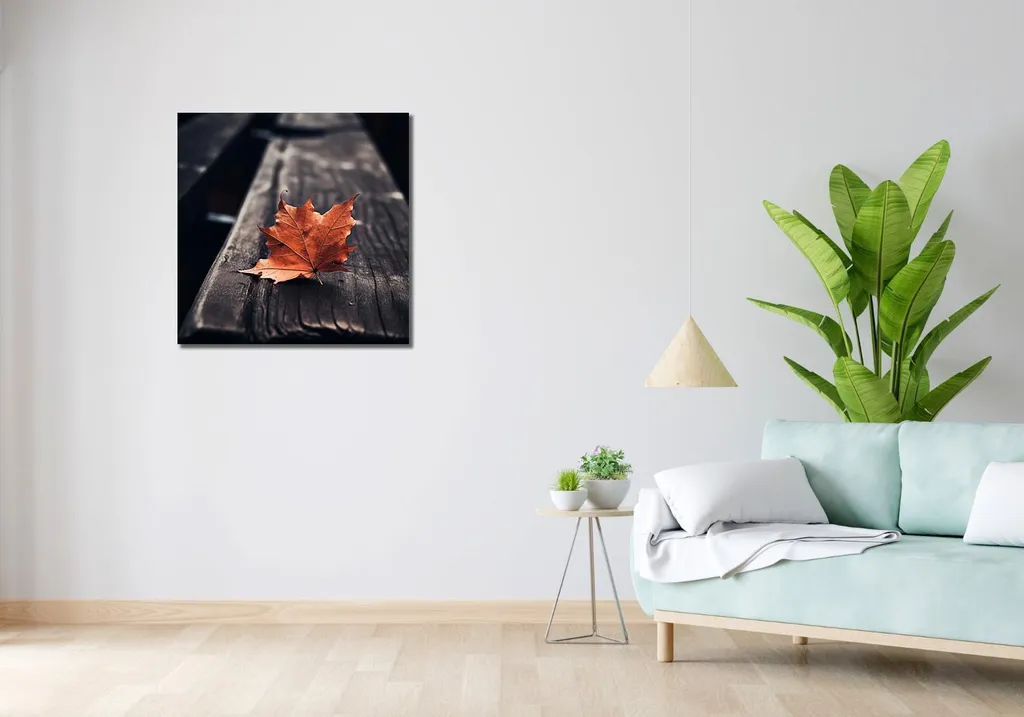 Image de Feuille 70x70 cm Haute Définition sur Support Premium Rigide