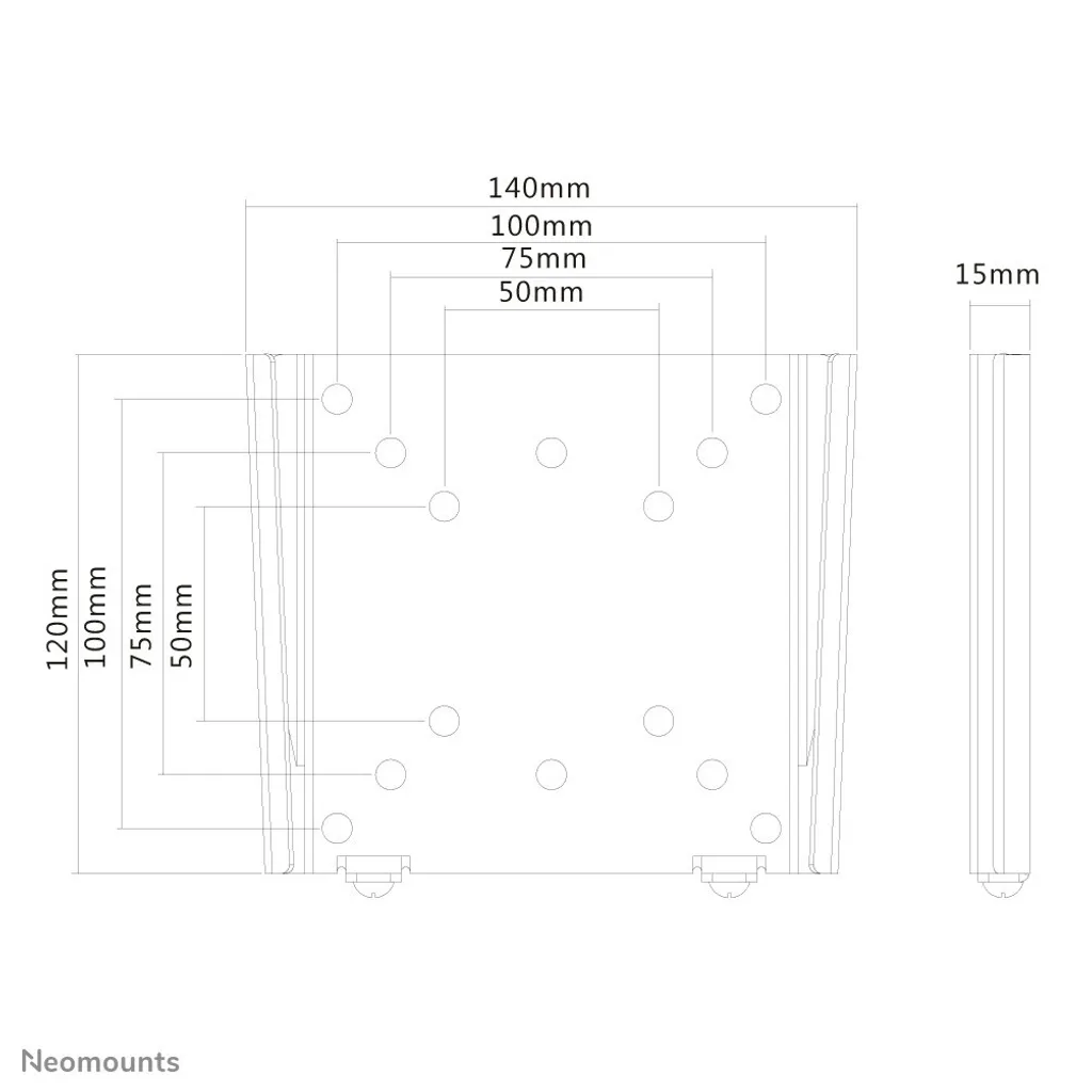 Fixation Murale Écran Supportant 30kg avec Articulation pour Moniteur 30"