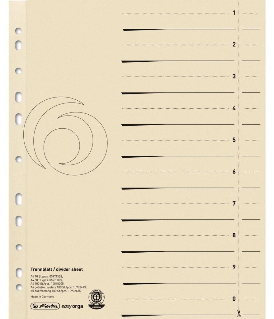 Herlitz 10840205, Beige, Karton, 100 Blätter, A4 Produktbild 