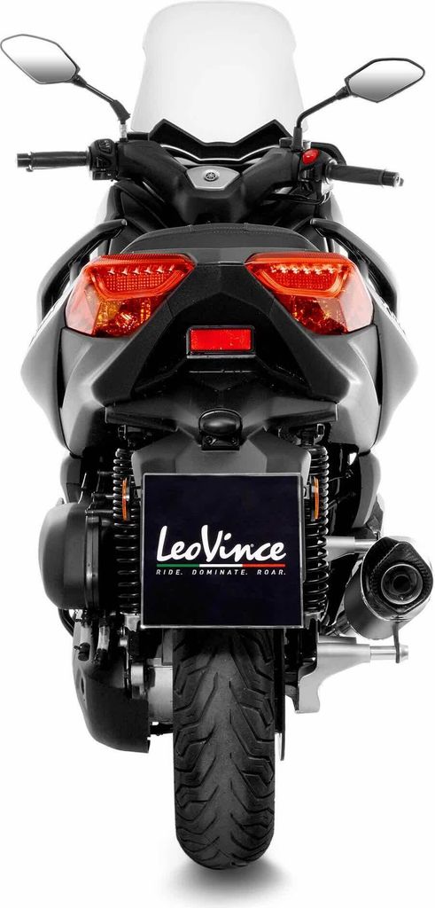 LeoVince 14060U Komplettauspuff Schwarz für YAMAHA X-MAX 125 IRON