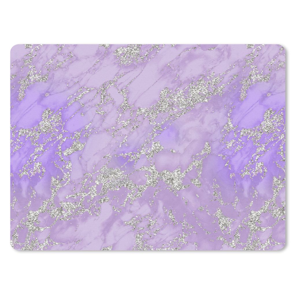 MuchoWow Mauspad Mousepad Marmor - Lila - Muster 40x30 cm - Mousepads - Maus Mat - Pad - Mausunterlage - Anti Rutsch