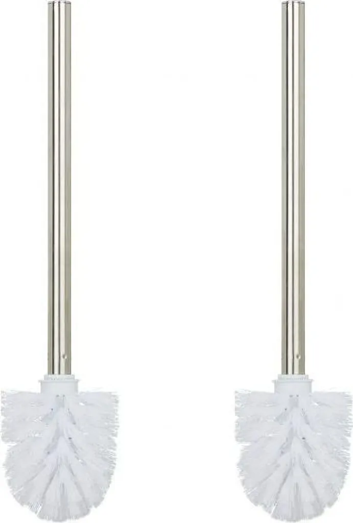Set 2 Portascopini WC Bianchi Moderni - Arredo Bagno Minimalista