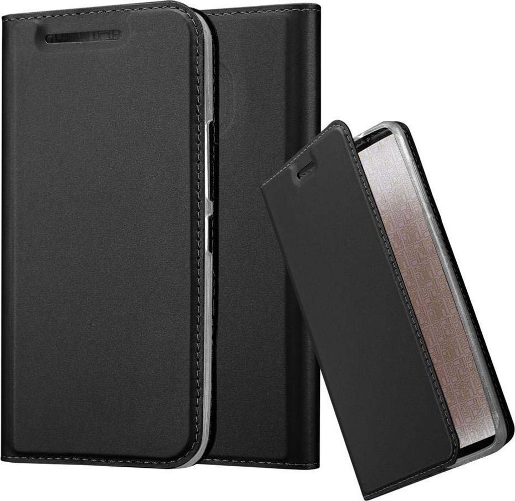 Cadorabo Handyhülle für HTC One M9 Schutz Hülle in Schwarz Cover Etui Book Case Booklet