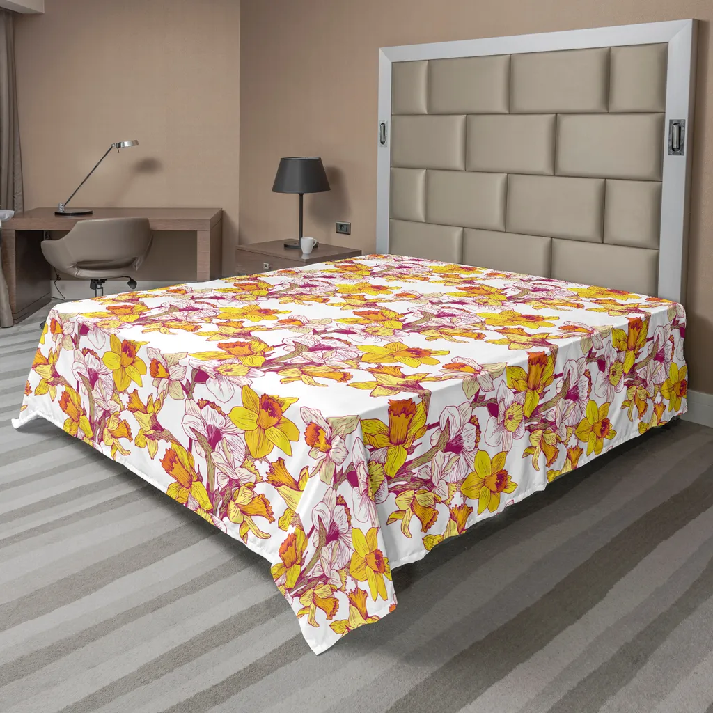 Lenzuolo Multicolore Narciso ABAKUHAUS - Comfort Microfibra 275x260