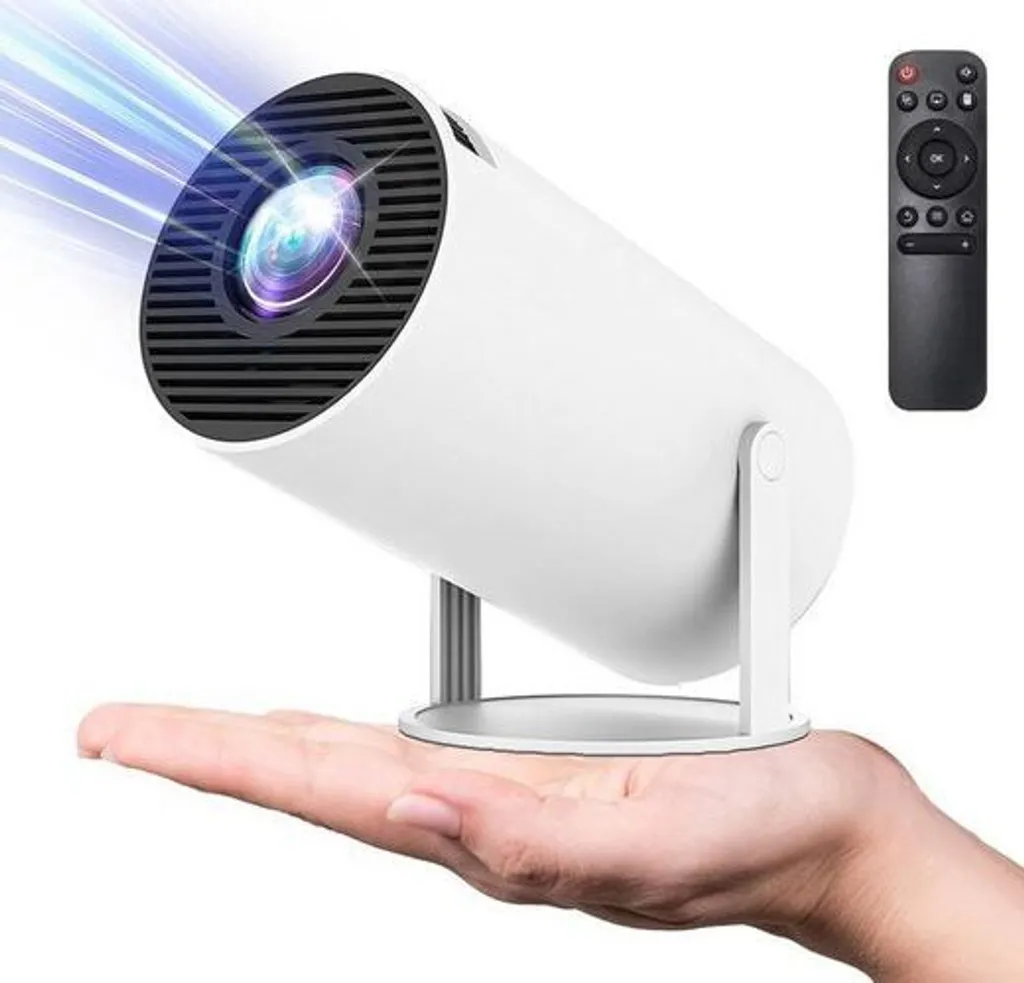 Projecteur de poche Android 11 avec objectif rotatif à 180 degrés