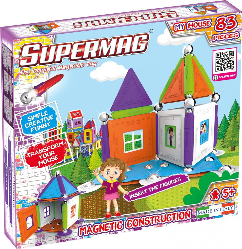 Supermag 0630 - Supermag Mein Haus Brettspiel 83 Teile Supermag