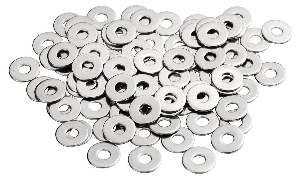 200 Stück M5 Edelstahlringe A2 V2A 304, Gehäusescheiben M5 x 15 mm, DIN 9021 / ISO 7093
