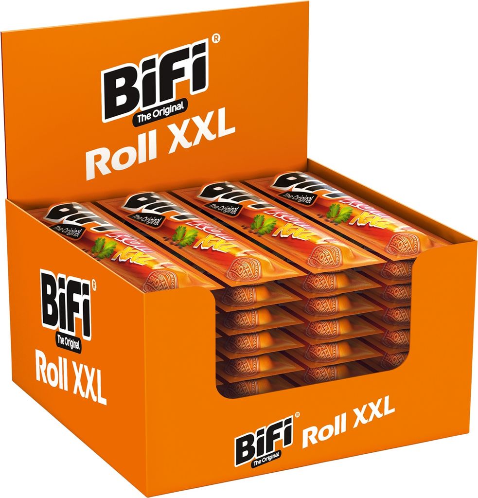 BiFi Roll XXL | 24er Pack | 70 g pro Snack | herzhafte Salami im Teigmantel | ideal für unterwegs