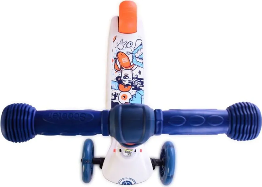 Trottinette 3 roues stable pour apprendre l'équilibre Lorelli Tamtam bleu - 4
