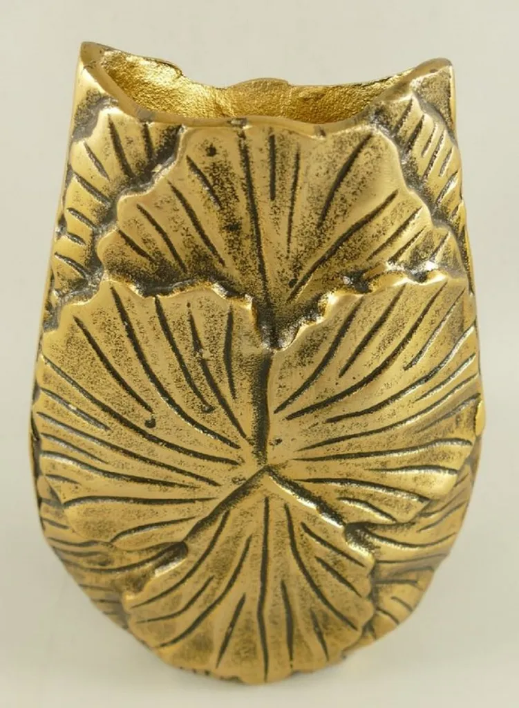 Vase bronze 27 cm incassable en aluminium - Déco durable et élégante - 2