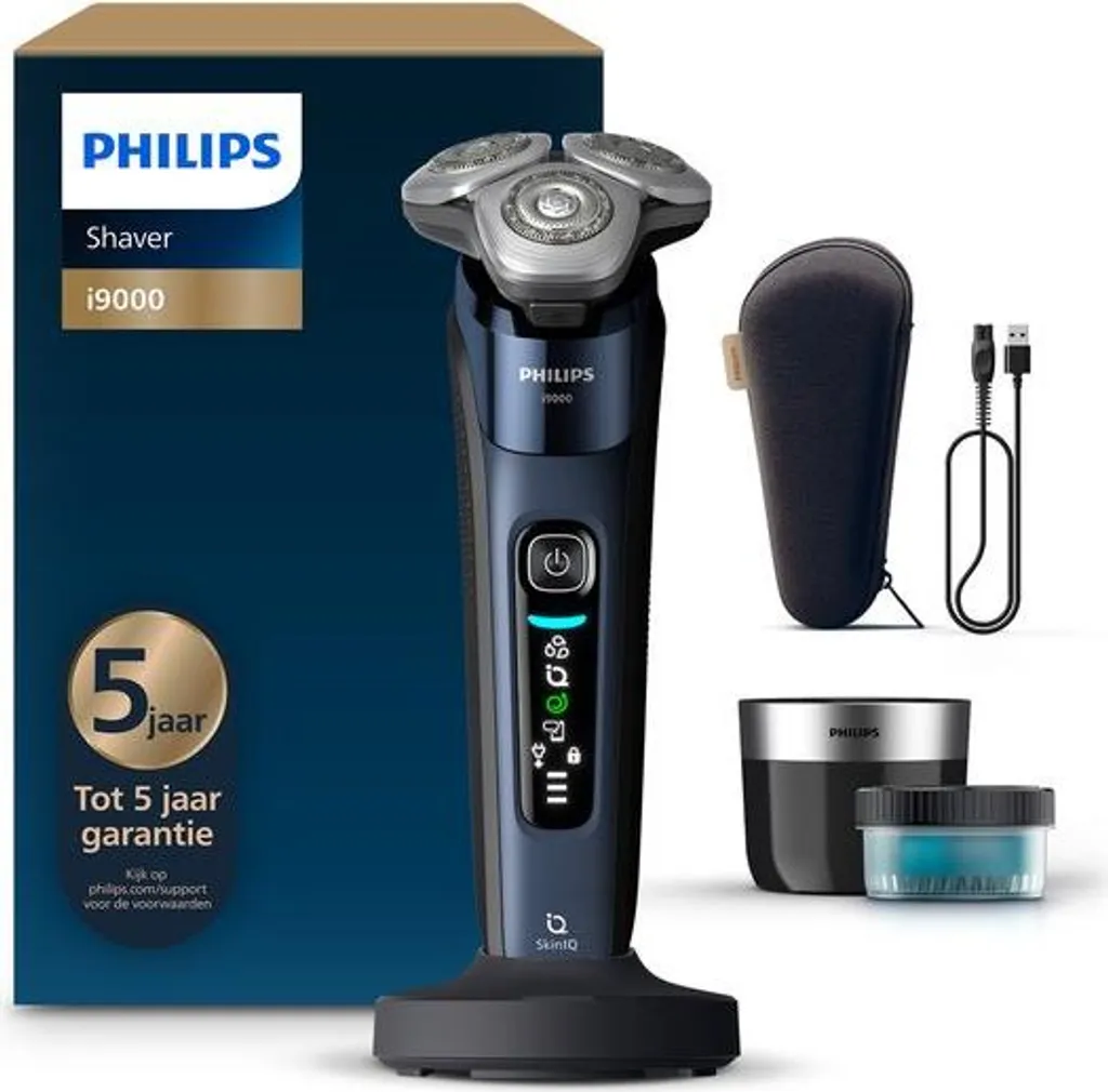 Philips Shaver i9000 Rasoir Électrique Anti-Irritation avec Station de Soin