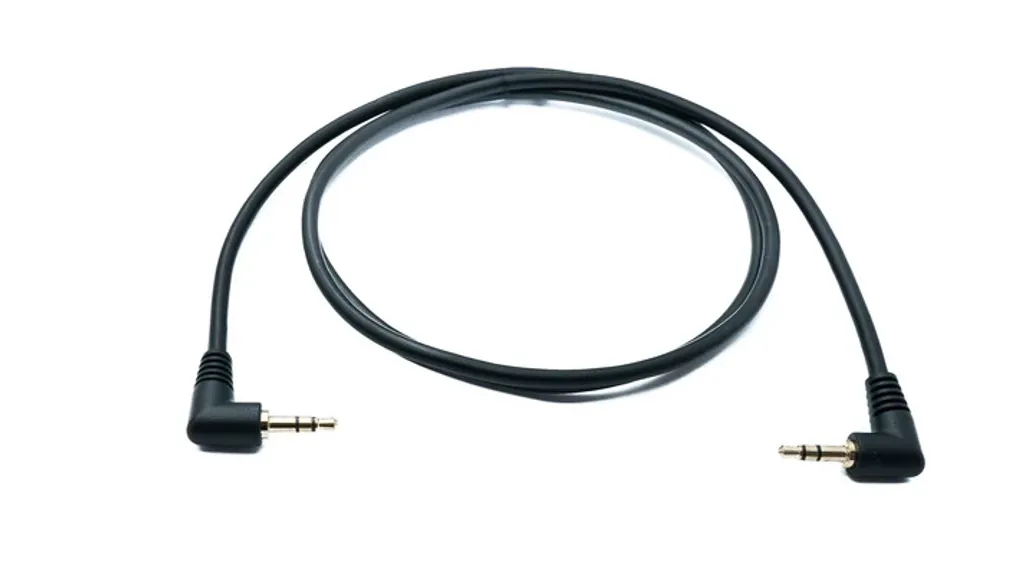 SYSTEM-S Cavo jack audio 100 cm da spina 3,5 mm a spina angolare adattatore AUX