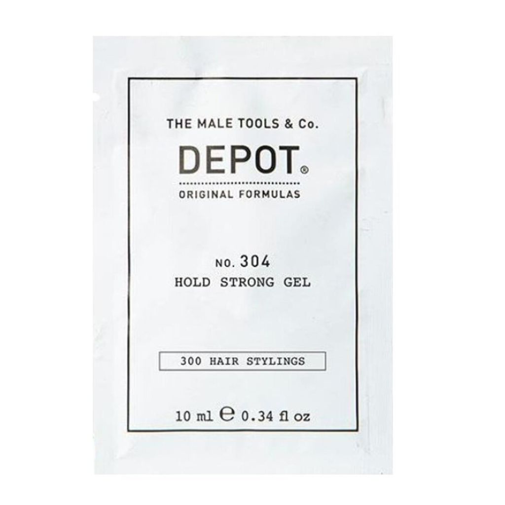 Depot, 300 Haarstylings Nr. 304, gel de botanisches Styling, starker Halt, 10 ml, für lang anhaltendes, kontrolliertes Styling