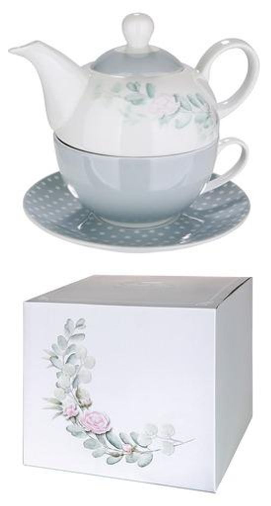 1 Gilde Tea for one Set Blumenmuster Tee für 1 Person Porzellan