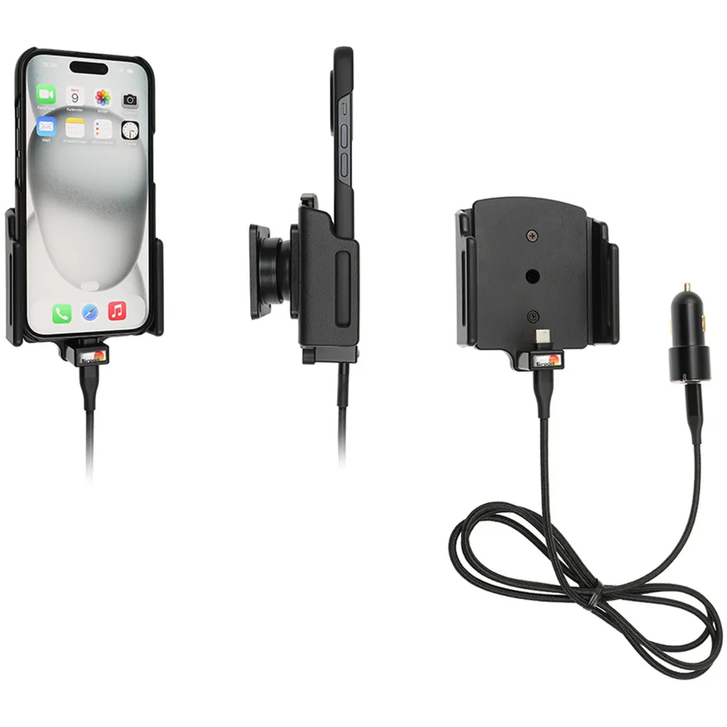 Évitez les chutes de votre iPhone 15 avec ce support voiture Brodit Pro