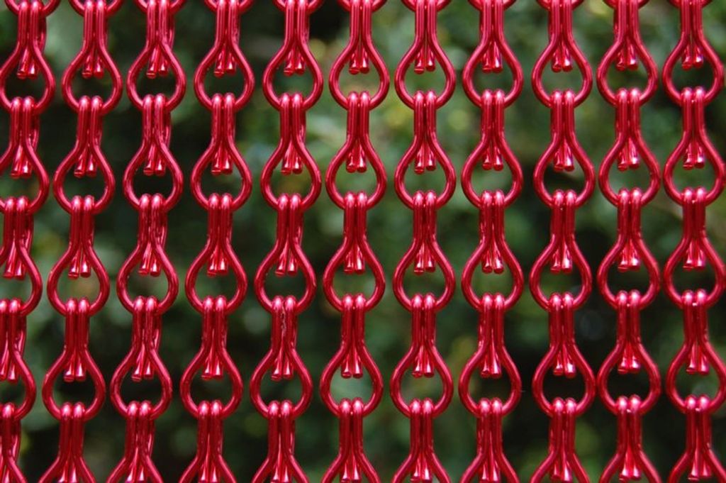 La Tenda ALUSAX 7 Kettenvorhang rot,Maße:100 x 230 cm