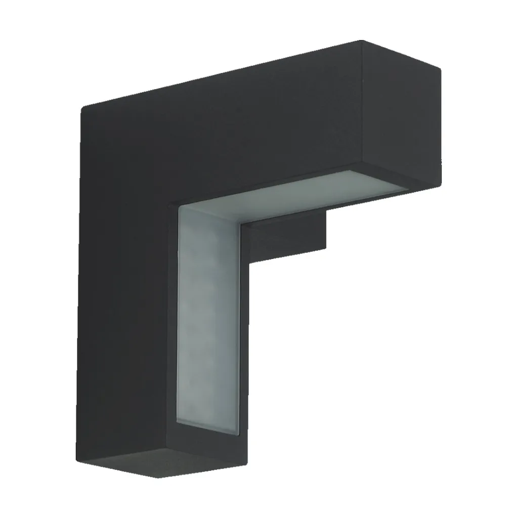 Éclairage de façade LED BELL AIR 3W IP44 gris foncé pour entrée de maison