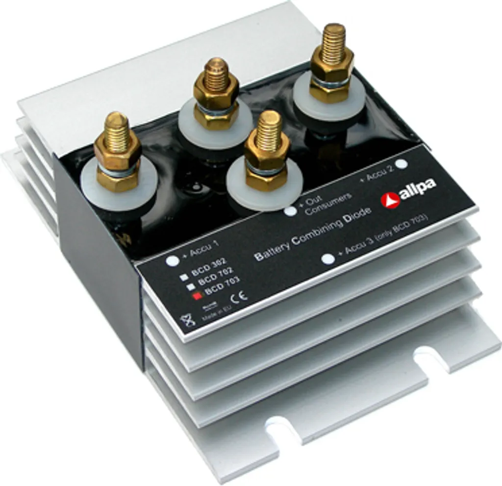 Répartiteur de Batterie 70A pour 2 Batteries 12/24V - Isolateur Schottky