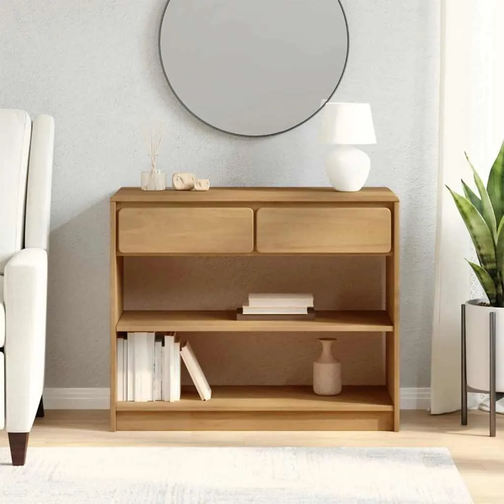 Table console SAUDA stable en pin : Solution gain de place chêne