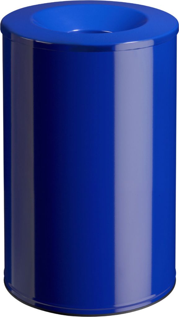 Rossignol 52158 NEO feuerfester Abfallkorb 90 L, ultramarinblau RAL 5002 / Abfalleimer