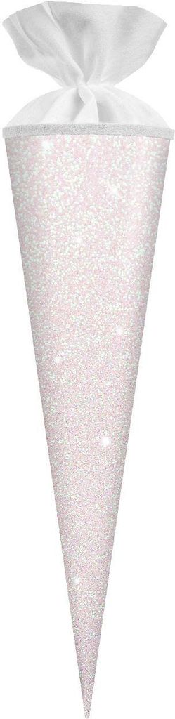 Goldbuch Schultüte Glitter White 19x70 cm mit Produktbild 