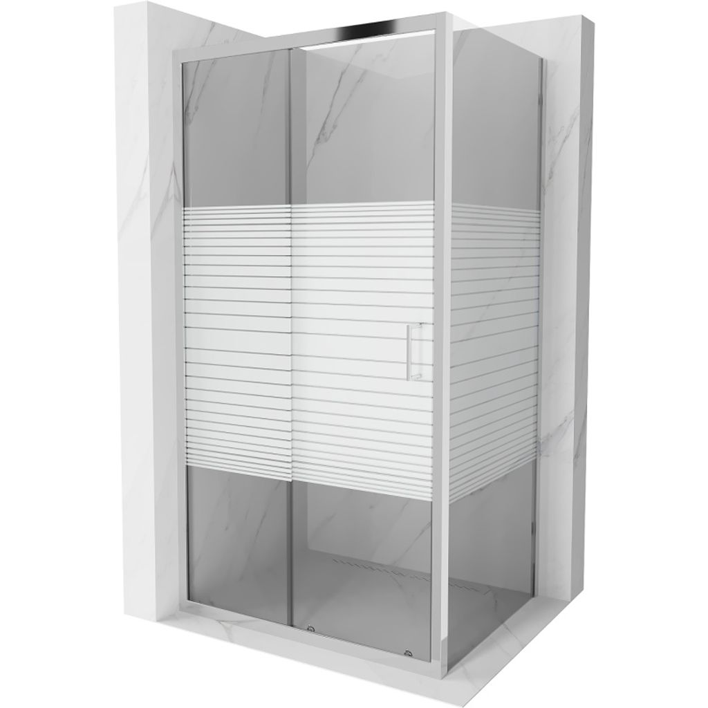 Mexen Apia rozsouvací sprchový kout 120 x 90 cm, Pruhy, Obrázek produktu 