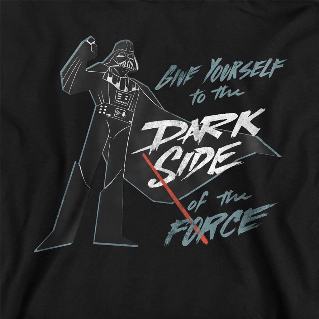 Star Wars - "Give Yourself To The Dark Side" Kapuzenpullover für Kinder, meliert TV22645 (128) (Marine)