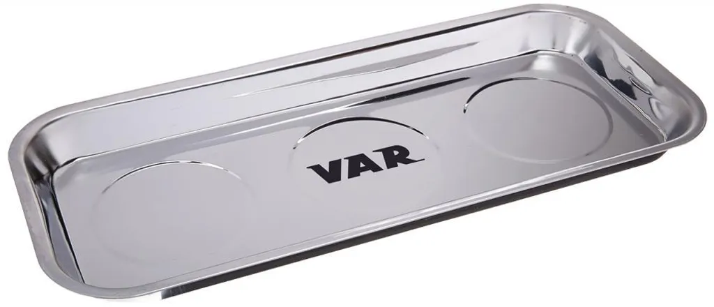 Plateau magnétique VAR DV-55100 en acier inox pour atelier 27x29 cm
