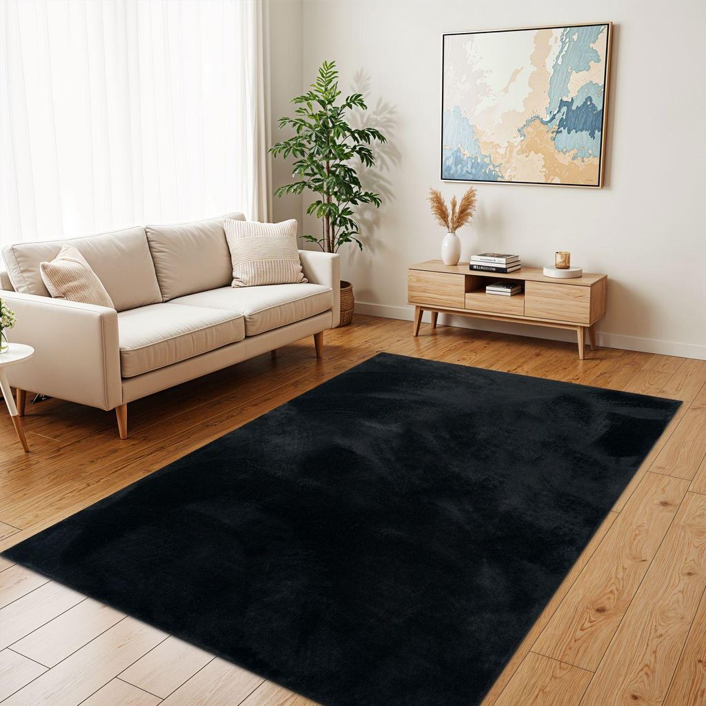 TT Home Dywan do salonu z długim włosiem ze sztucznego Zdjęcie produktu 
