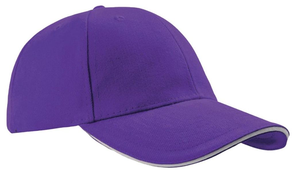 Atlantis Headwear - "Liberty" Baseball-Mütze Sandwichschirm LT1130 (Einheitsgröße) (Violett)