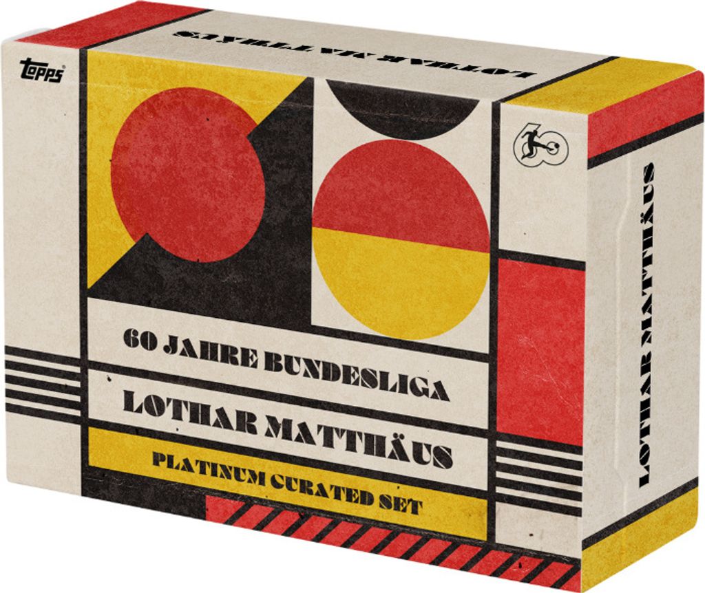 A product box for a sports memorabilia set.