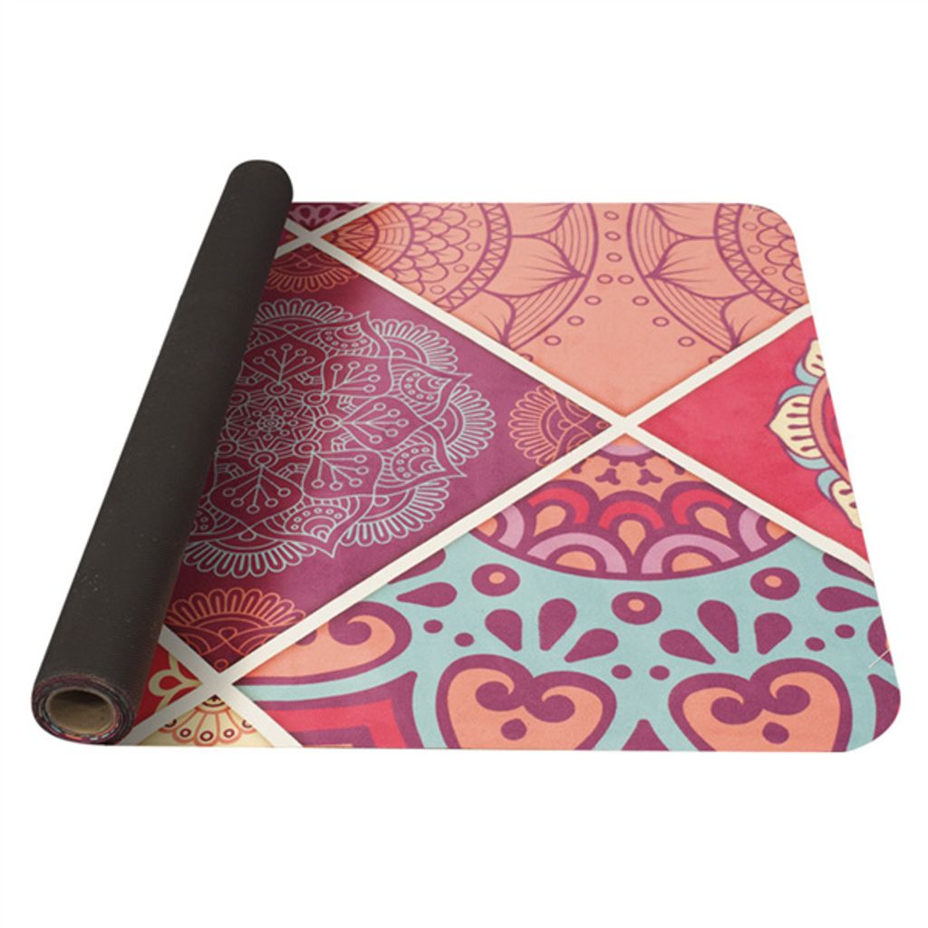 YATE Yoga-Matte Naturkautschuk, 1 mm - Muster A rosa Produktbild 