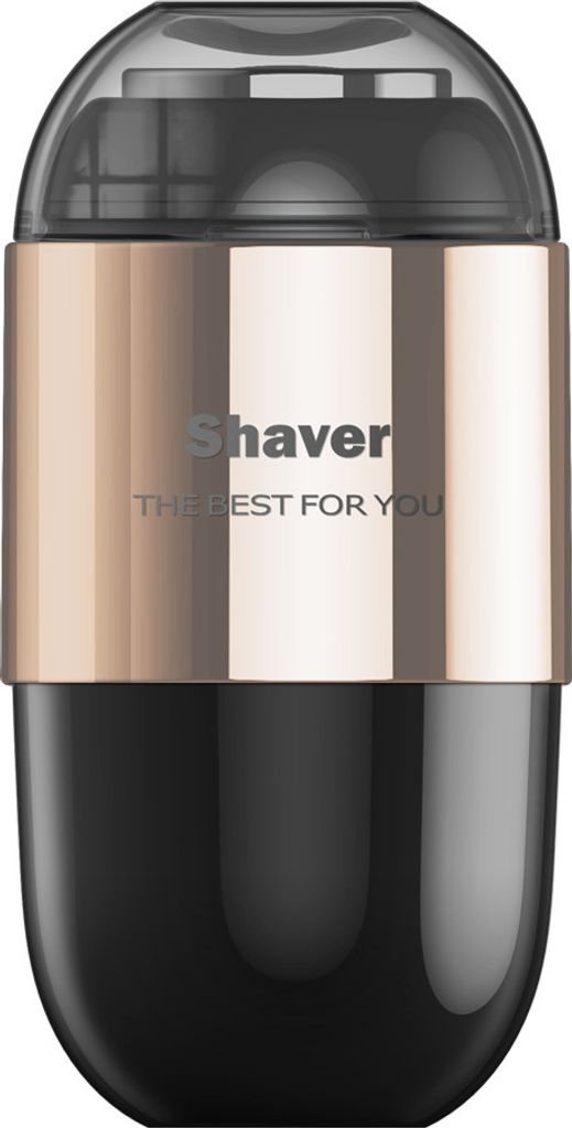 Elektrischer Rasierer, Mini-Autorasierer, wiederaufladbarer USB-Haarschneider, Rasierer für Männer, Reisen(Gold)
