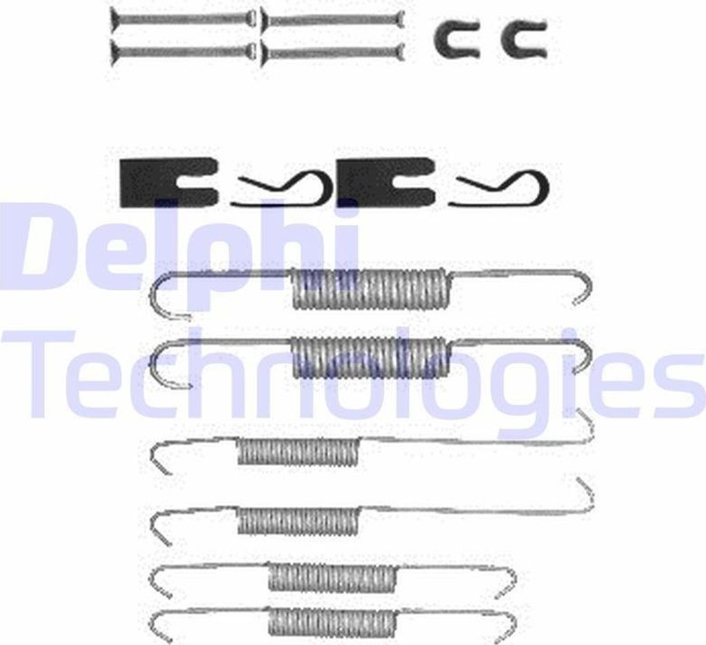 DELPHI Zubehörsatz Bremsbacken Zubehörsatz Bremsbacken LY1394 Hinten für TOYOTA HILUX III Pick-up (TGN1, GGN2, GGN1, KUN2, KUN1)