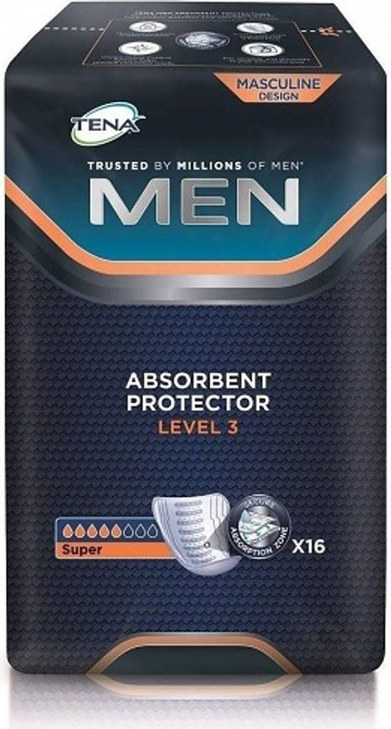TENA Men - Active Fit Level 3 - 6x16 Stk. Produktbild 