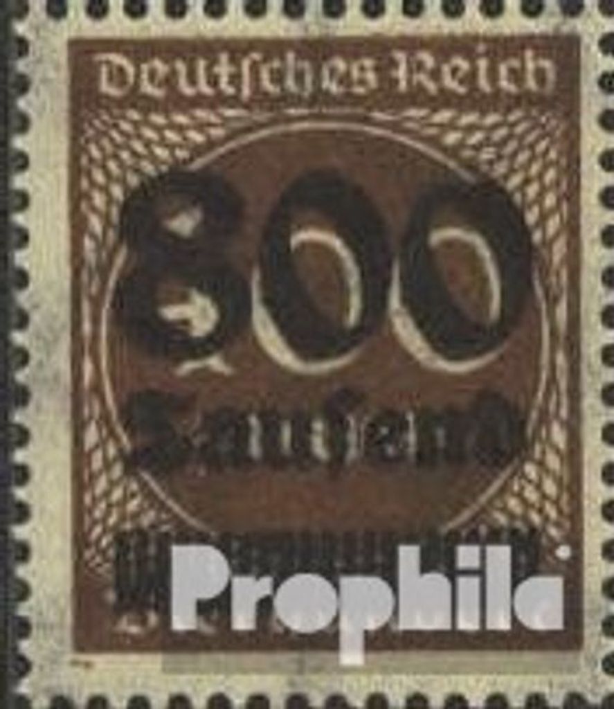 Briefmarken Deutsches Reich 1923 Mi 305IV, zweite 0 oben Produktbild 