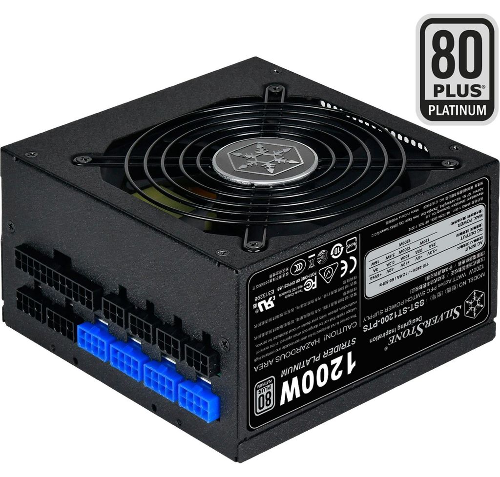 SilverStone SST-ST1200-PTS 80+ Platinum 1200 Watt (30340) Image du produit 