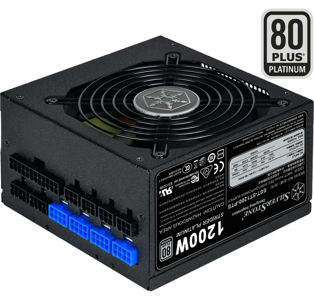 Alimentation 1200W Puissante et Silencieuse SilverStone Platinum 30340