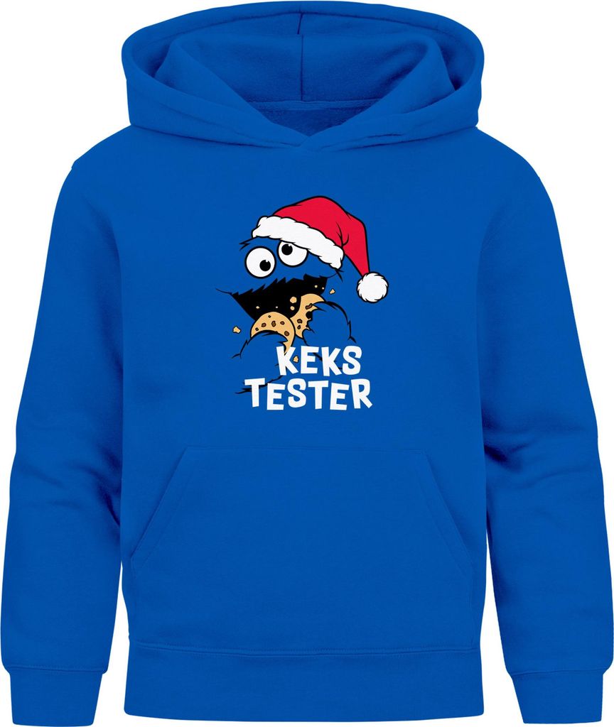 Kinder Hoodie Weihnachtspullover Keks Tester Cookie Monster Jungen Mädchen XMASWeihnachtsoutfit Kinder Moonworks