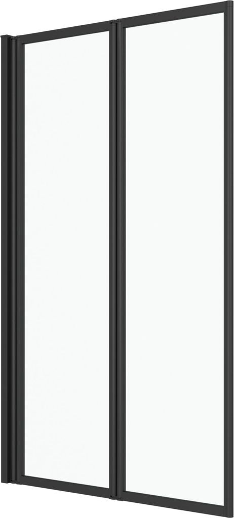 Pare baignoire Pivotant 70x120cm - 2 Volets Noir Mat - Image du produit 