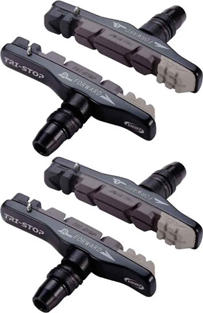 Freinage Silencieux avec Patins BBB BBS-14T TriStop 2 Paires V-Brake