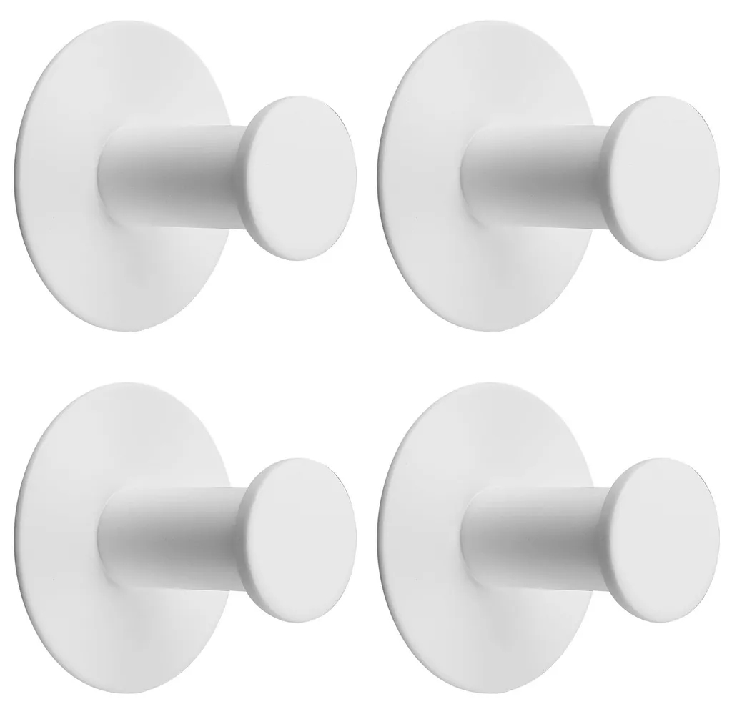 Porte-serviettes mural blanc sans perçage en inox pour la cuisine