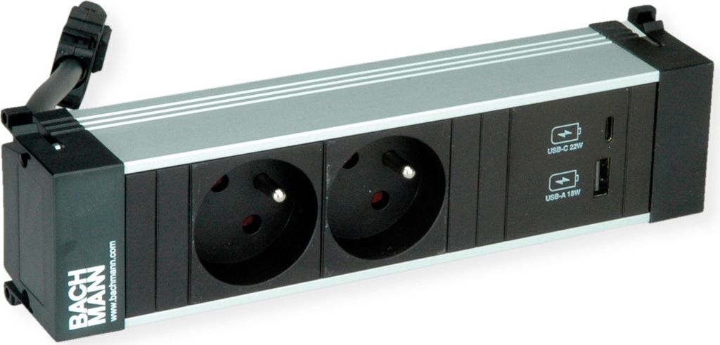 Bachmann Power Frame S 2Xute 1Xusb A/C 22W 0,2M Gst18