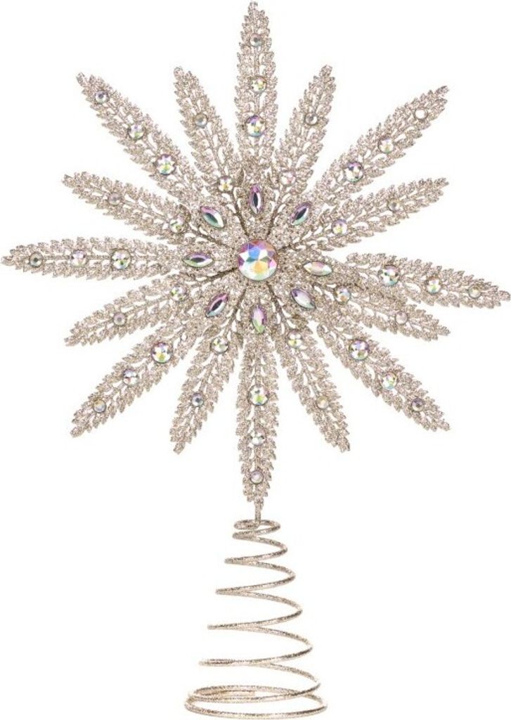Goodwill Weihnachtskugel-Jewel-Peak Schneeflocke Silber 35 cm