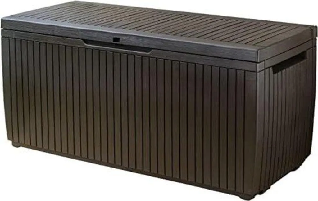 Armoire d'extérieur en résine grise haute résistance - 120 x 45 x 180 cm