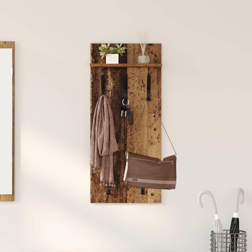 Maison Exclusive - Wandmontierter nachttisch Altholz 40 x 10 x 90 cm Holzwerkstoff