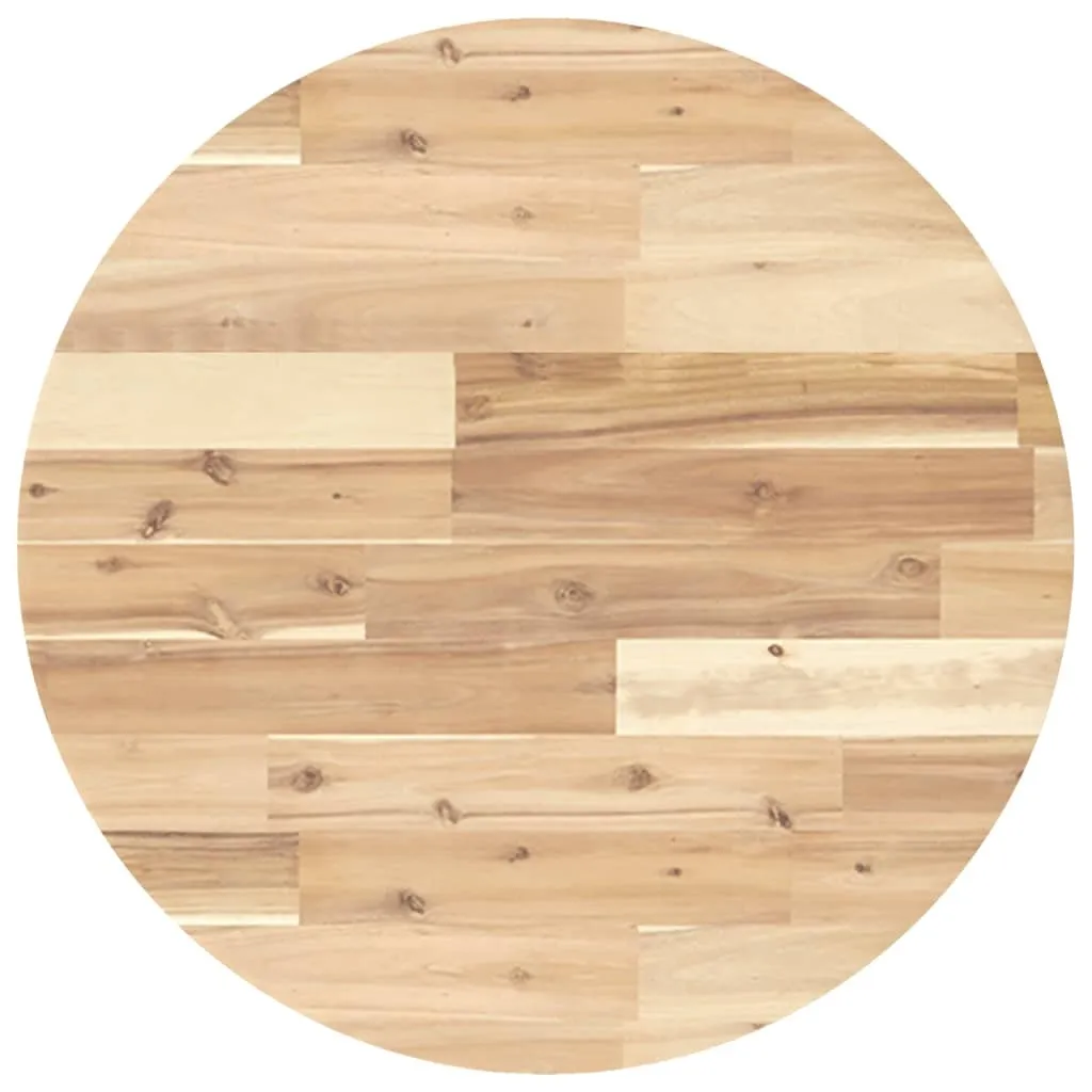 Piano Tavolo Bistro Ø60x4 cm Legno Acacia Massello SYFAX™ Professional