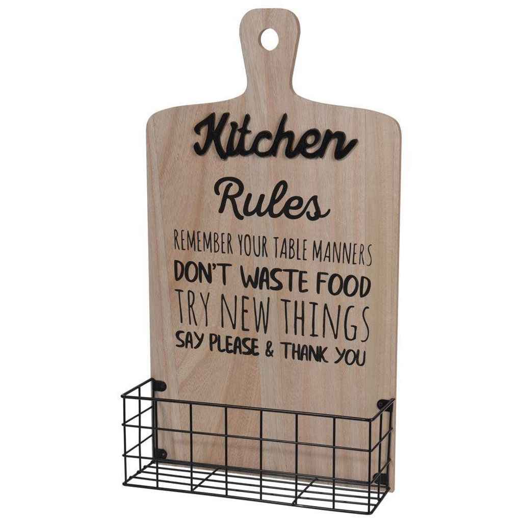 Home Styling Collection Wandregal Küchenregal KORB aus Metall LOFT